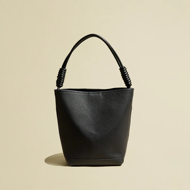 Mugrs™ Solid Leatehr Bucket Bag