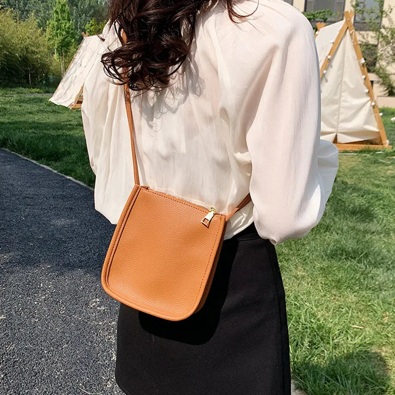 Mugrs™ Modische Mini-Handytasche, Umhängetasche mit Reißverschluss, 4 Farben