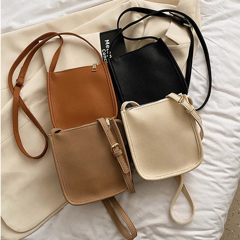 Mugrs™ Modische Mini-Handytasche, Umhängetasche mit Reißverschluss, 4 Farben