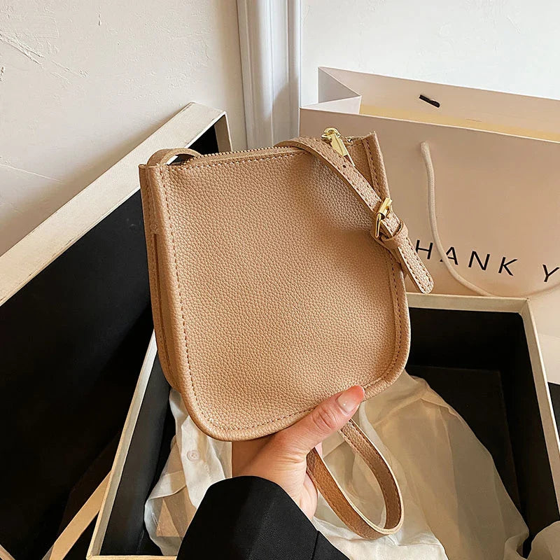 Mugrs™ Modische Mini-Handytasche, Umhängetasche mit Reißverschluss, 4 Farben
