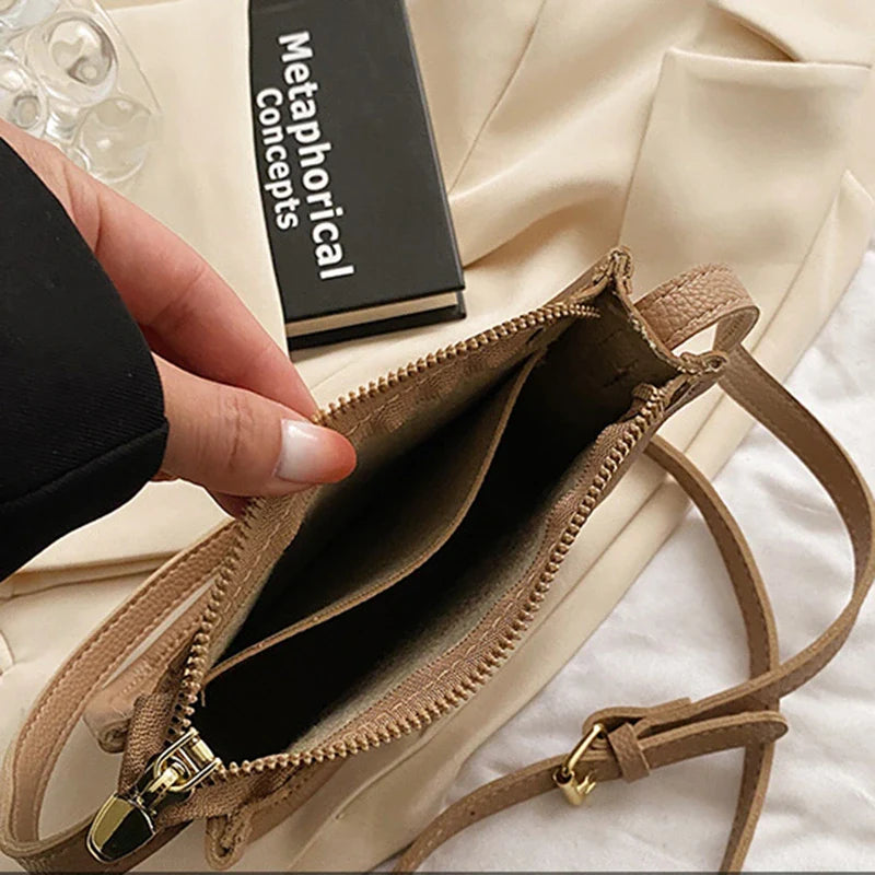 Mugrs™ Modische Mini-Handytasche, Umhängetasche mit Reißverschluss, 4 Farben