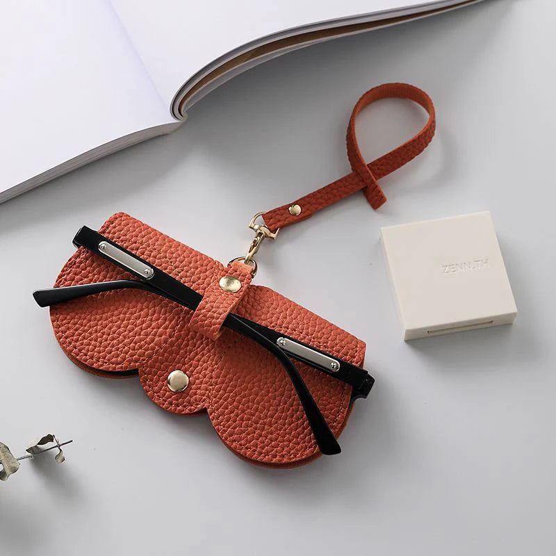 Étui à lunettes de soleil portable en cuir Mugrs™