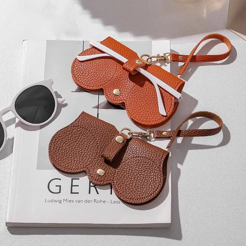 Étui à lunettes de soleil portable en cuir Mugrs™