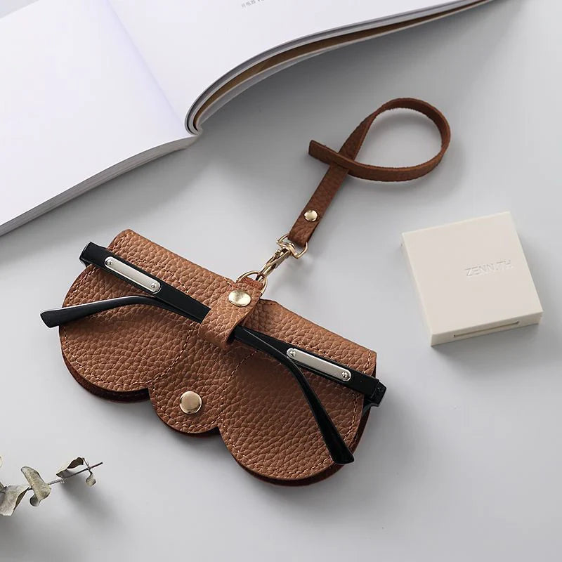 Étui à lunettes de soleil portable en cuir Mugrs™