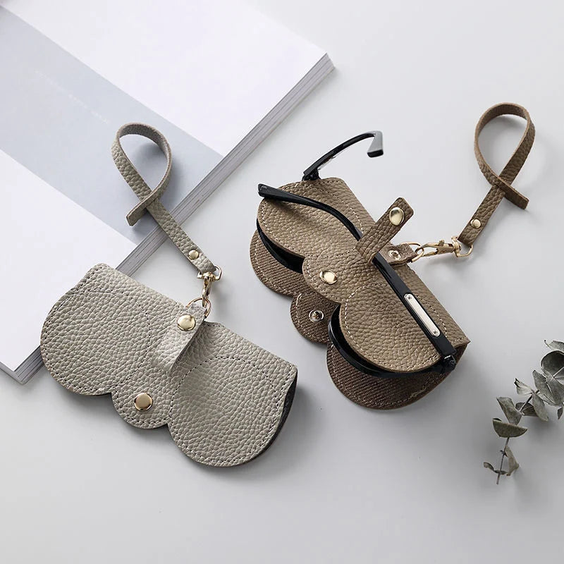 Étui à lunettes de soleil portable en cuir Mugrs™