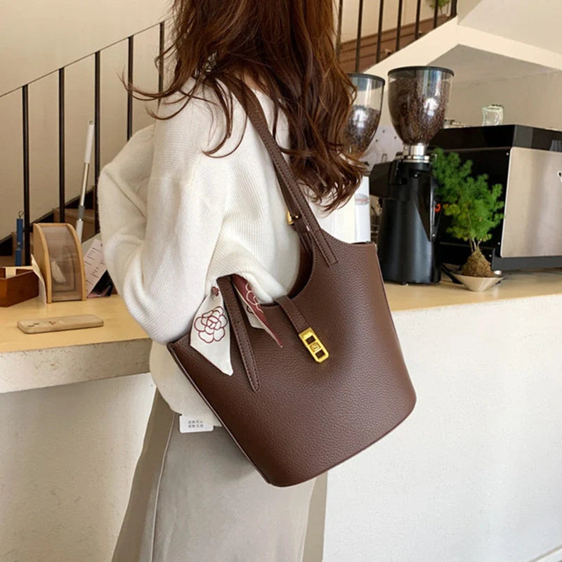 Mugrs™ Zweiteilige Beuteltasche aus weichem Leder