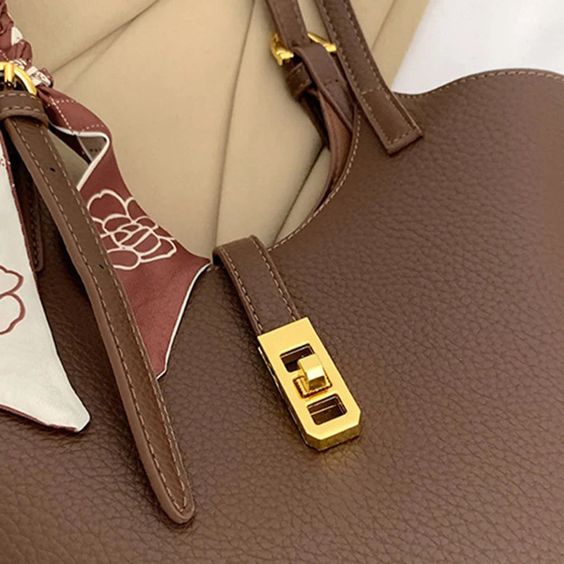 Mugrs™ Zweiteilige Beuteltasche aus weichem Leder