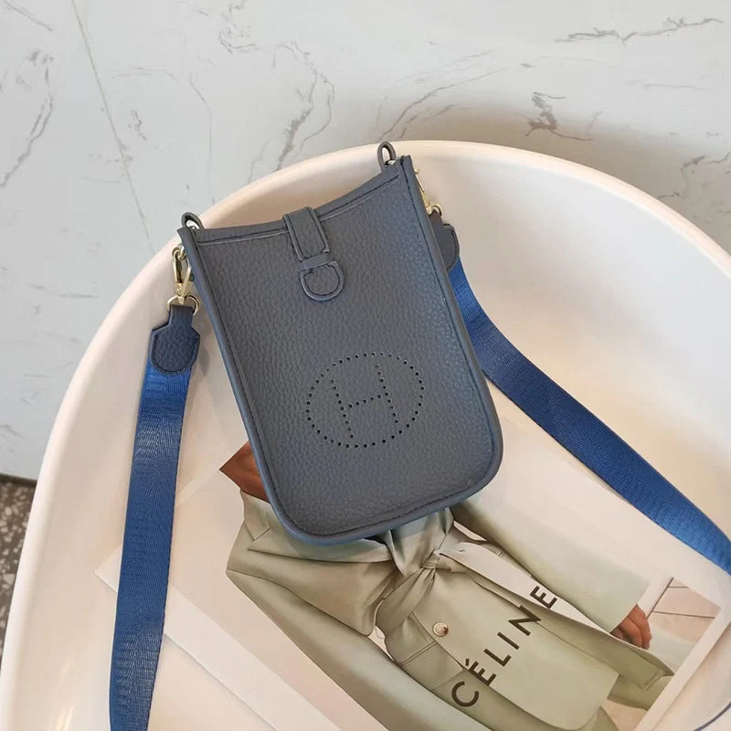 Sac à bandoulière tendance en cuir souple pour téléphone portable