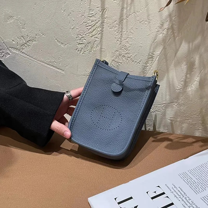 Trendy Soft Leather Crossbody Mobile Phone Bag