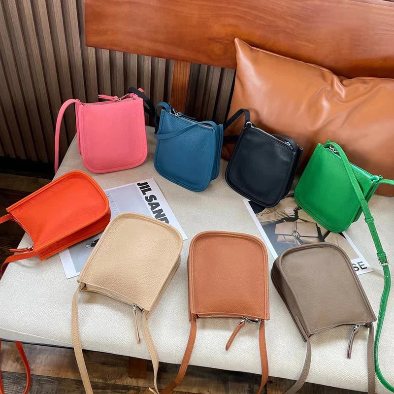 Mugrs™ Simple Soft Leather Mini Phone Bag