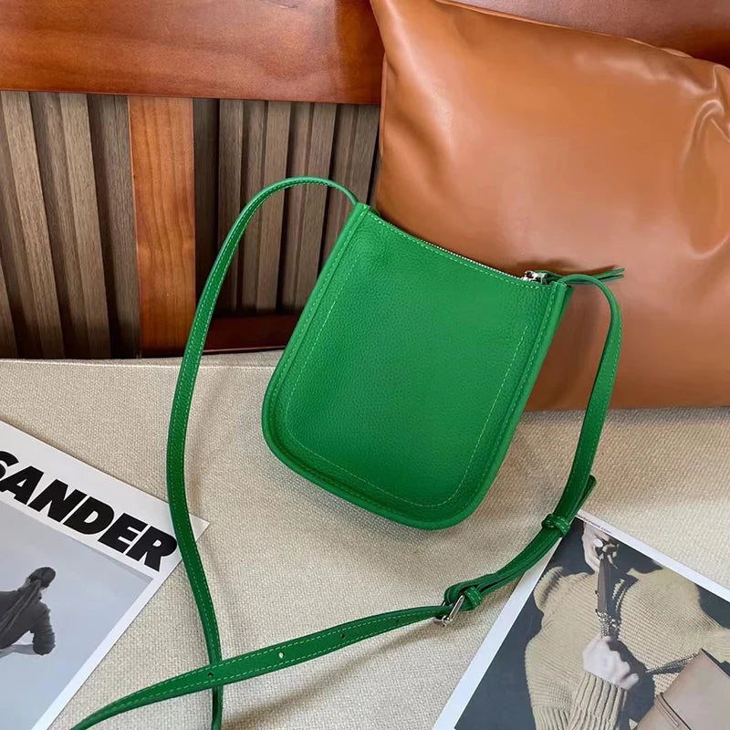 Mugrs™ Simple Soft Leather Mini Phone Bag