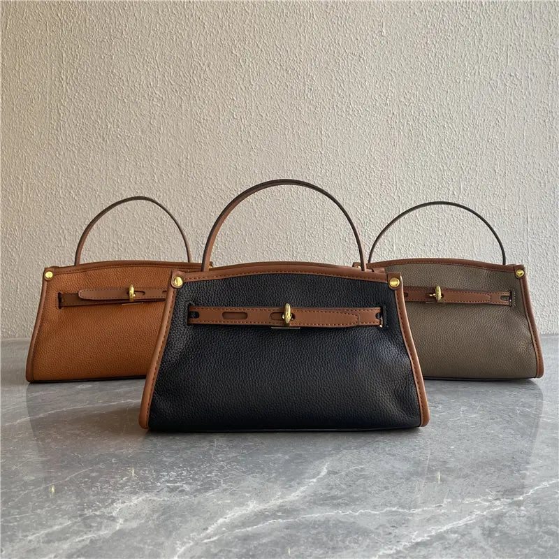 Mugrs™ Schicke Kelly-Tragetasche aus Leder