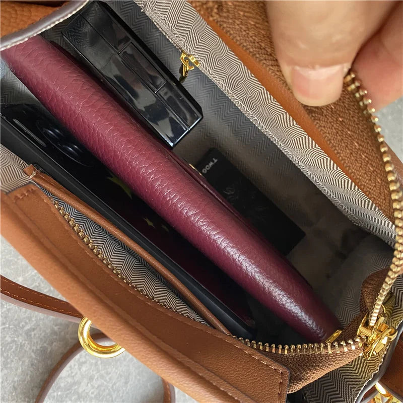 Mugrs™ Schicke Kelly-Tragetasche aus Leder