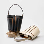 Mugrs™ Leather Patchwork Mini Bucket Bag