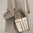 Mugrs™ Leather Patchwork Mini Bucket Bag