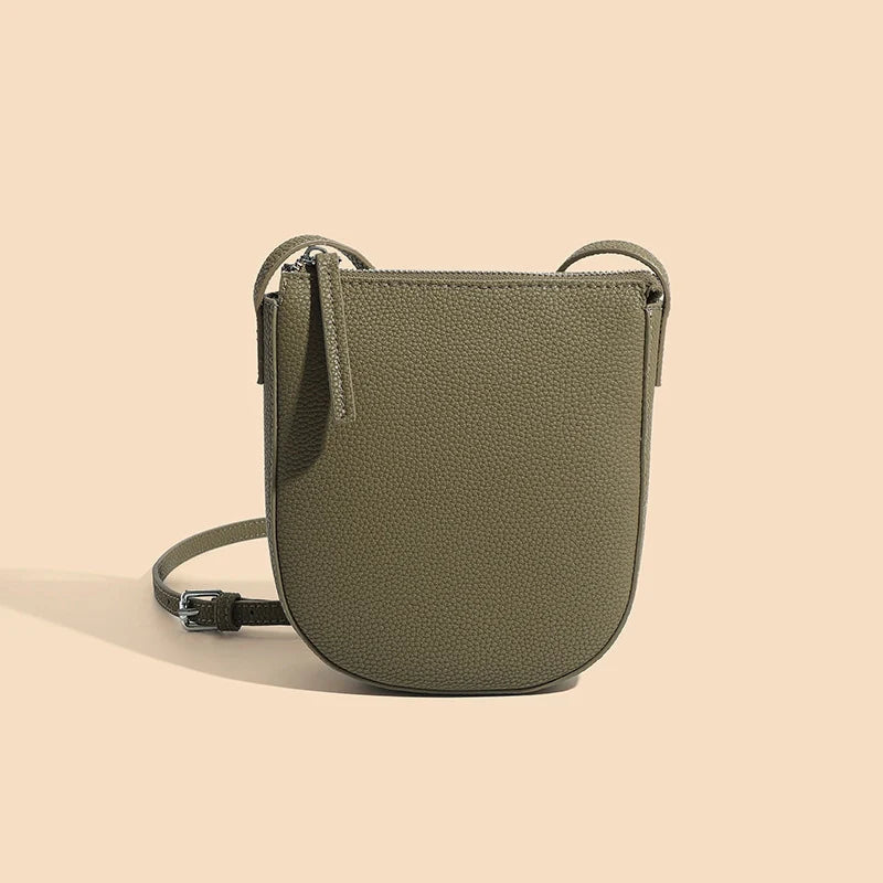 Sac bandoulière en cuir à fermeture éclair pour téléphone Mugrs™