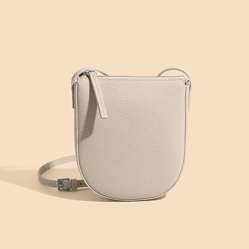 Sac bandoulière en cuir à fermeture éclair pour téléphone Mugrs™