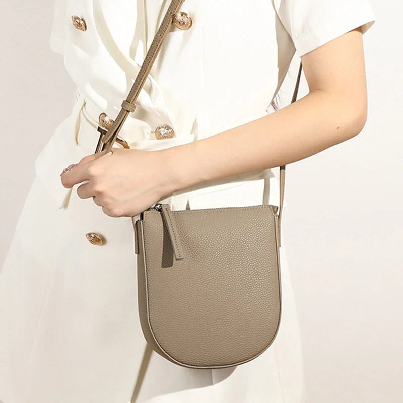 Sac bandoulière en cuir à fermeture éclair pour téléphone Mugrs™