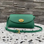 Mini sac à bandoulière en cuir simple avec bouton Mugrs™