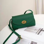 Mini sac à bandoulière en cuir simple avec bouton Mugrs™