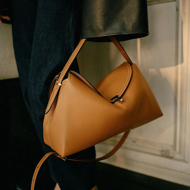 Sac à main magnifique avec bouton en métal Mugrs™