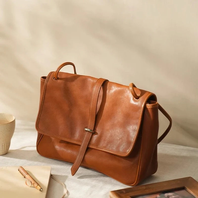 Sac messager décontracté et durable en cuir végétalien Mugrs™