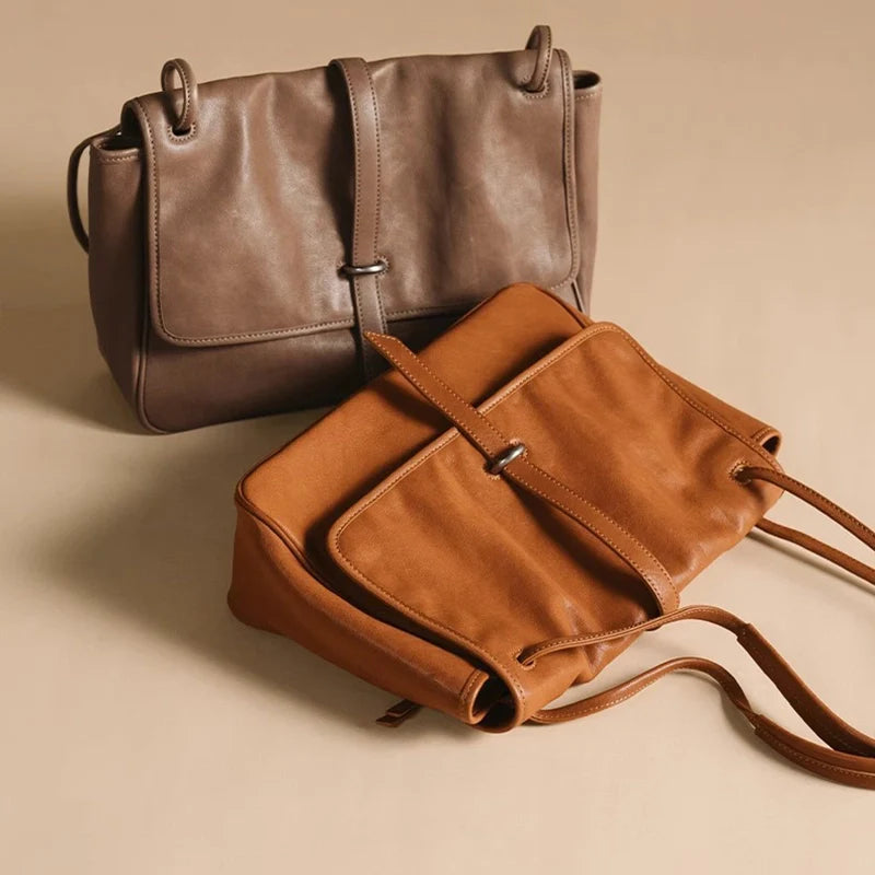 Sac messager décontracté et durable en cuir végétalien Mugrs™