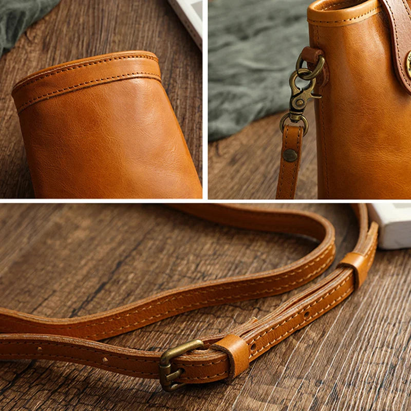 Sac seau en cuir vegan pour téléphone Mugrs™