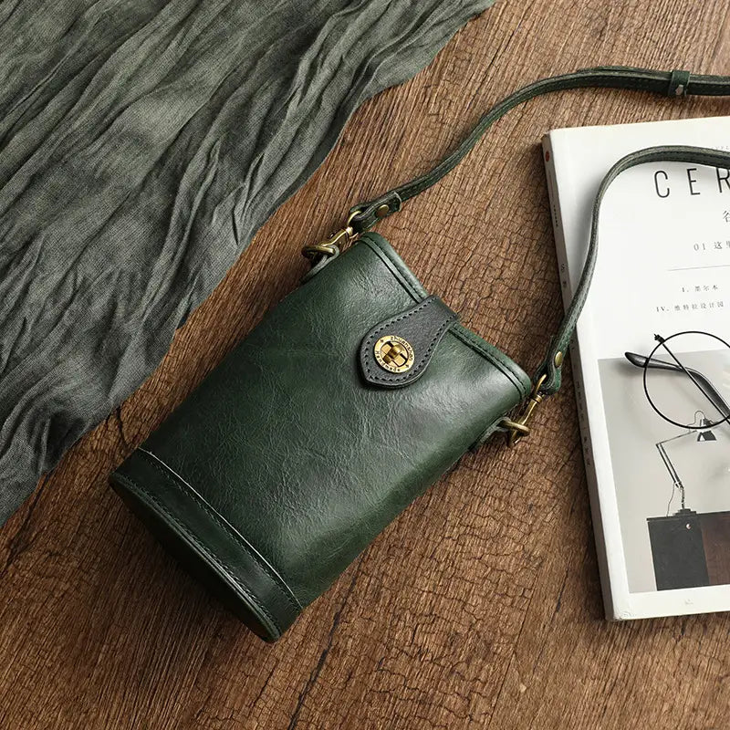 Mugrs™ Vegan Leather Bucket Phone Bag