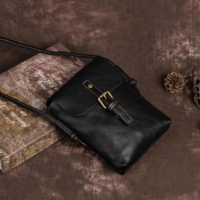 Mugrs™ Vegan Leather Bucket Crossbody Phone Bag