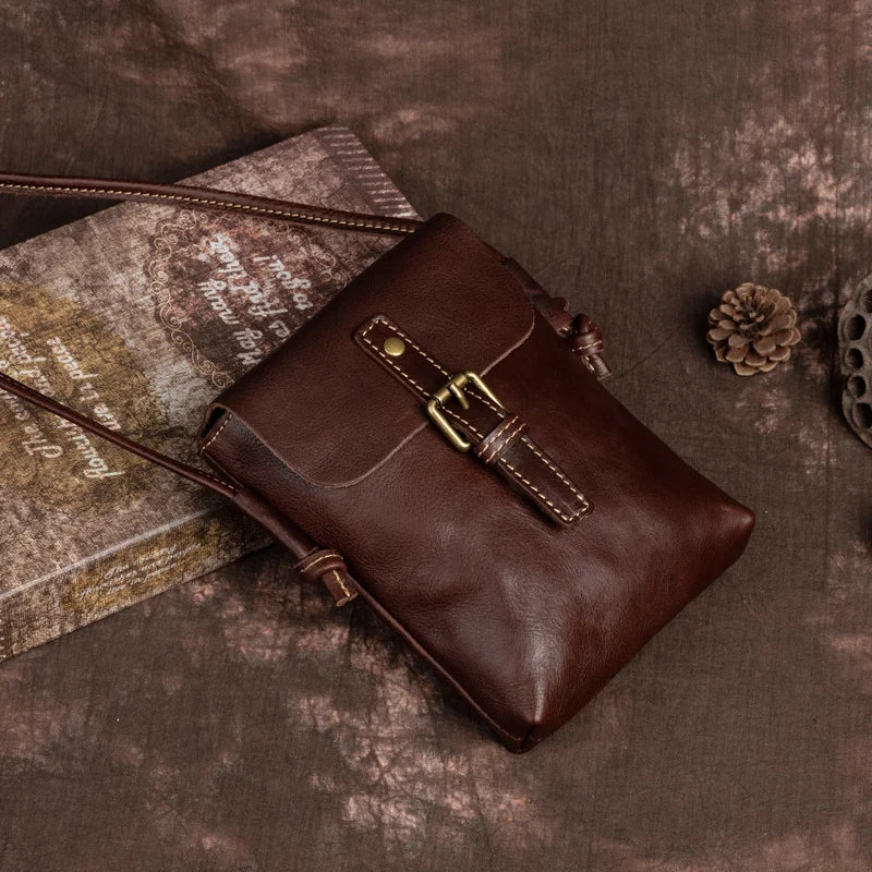 Mugrs™ Vegan Leather Bucket Crossbody Phone Bag
