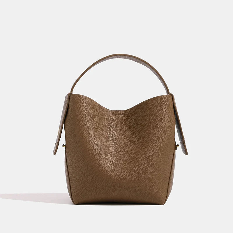 Mugrs™ Beuteltasche aus weichem Leder mit großem Fassungsvermögen