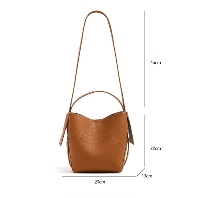 Mugrs™ Beuteltasche aus weichem Leder mit großem Fassungsvermögen