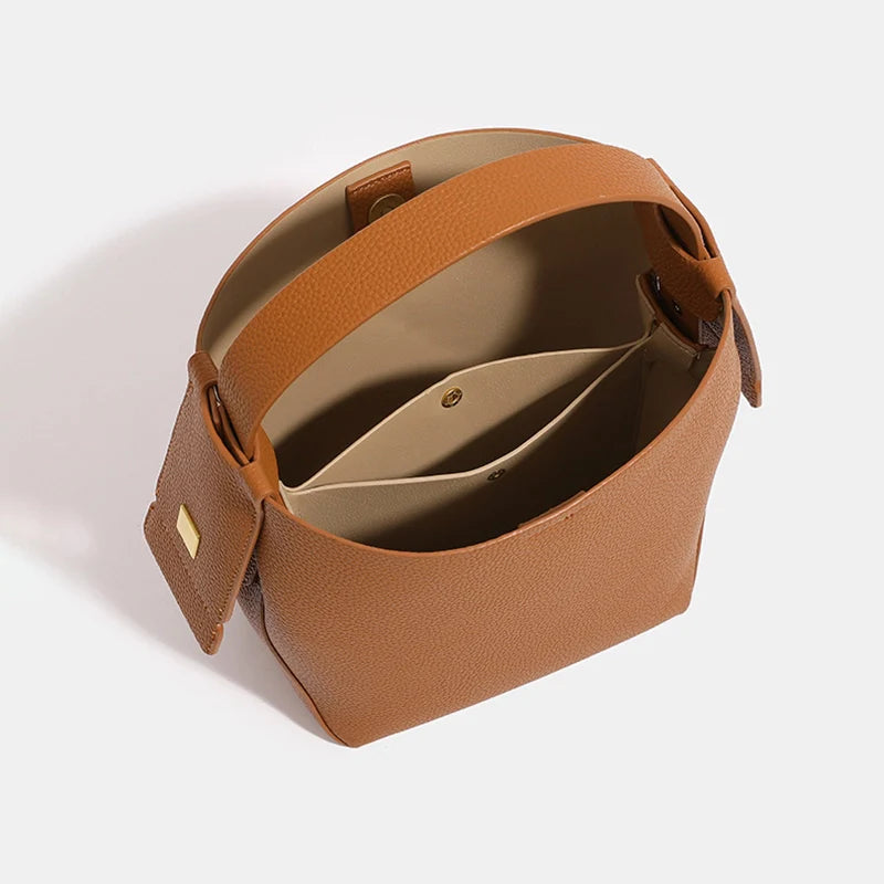 Mugrs™ Beuteltasche aus weichem Leder mit großem Fassungsvermögen