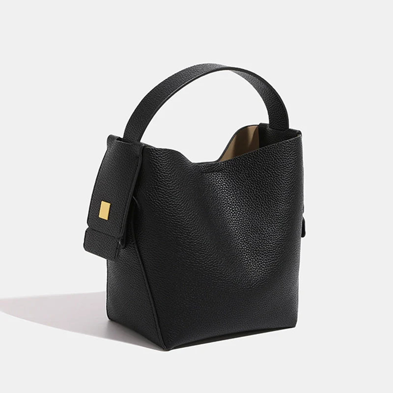 Mugrs™ Beuteltasche aus weichem Leder mit großem Fassungsvermögen
