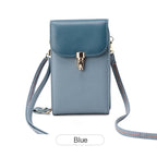 Pochette portefeuille à boutons en cuir PU Mugrs™ pour téléphone