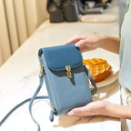 Pochette portefeuille à boutons en cuir PU Mugrs™ pour téléphone