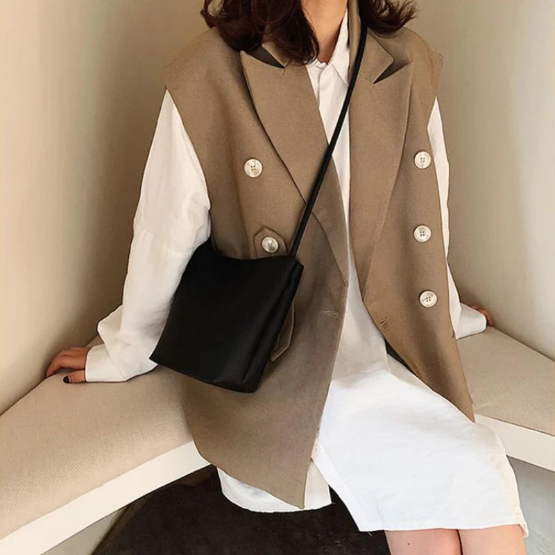 Sac bandoulière en cuir Mugrs™ pour femme
