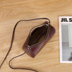 Mugrs™ Zipper Vegetable Tanned Leather Crossbody Bag