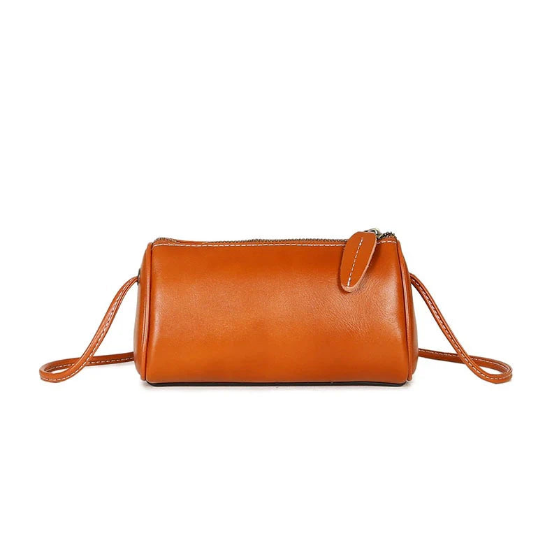 Sac à bandoulière en cuir tanné végétal avec fermeture éclair Mugrs™