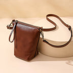 Sac seau pour téléphone portable en cuir végétalien vintage Mugrs™