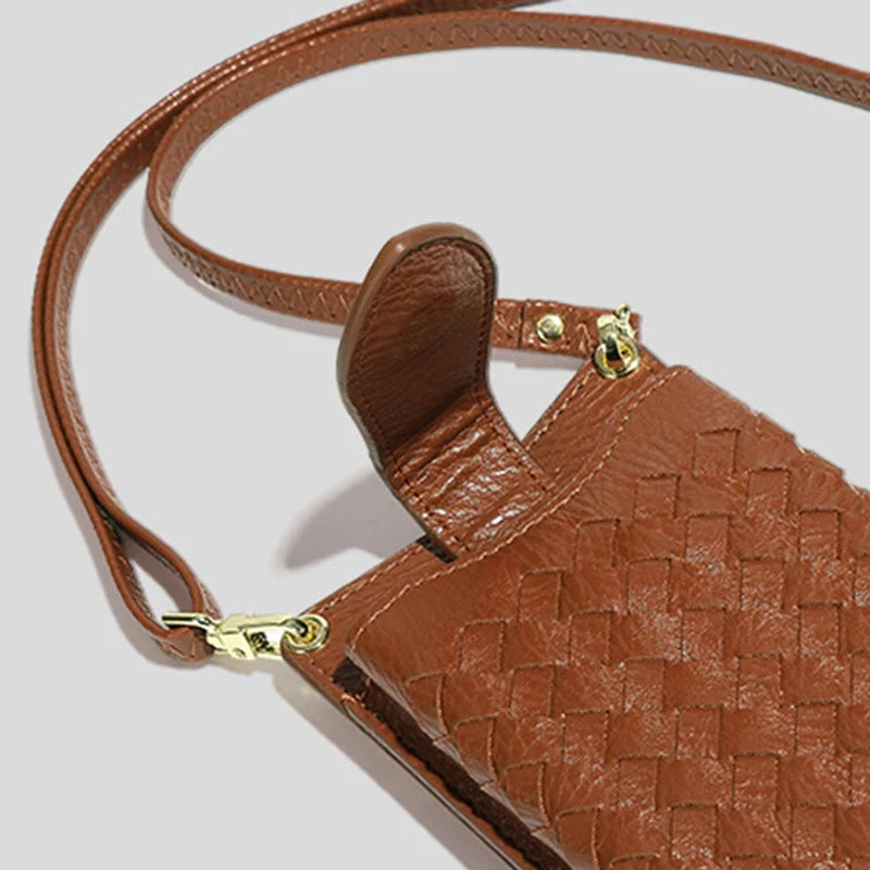 Sac bandoulière tissé de luxe pour téléphone Mugrs™ Claire