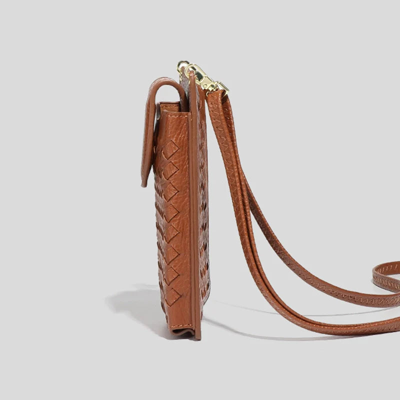 Mugrs™ Luxus-Handytasche „Claire“ aus Webstoff