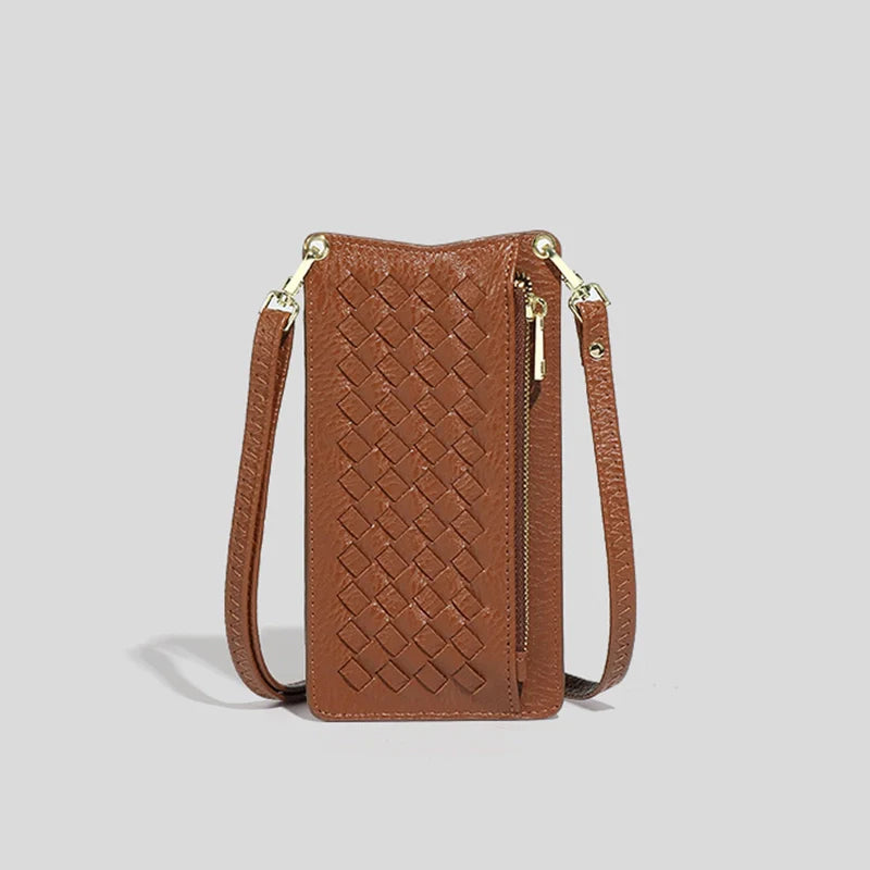 Mugrs™ Luxus-Handytasche „Claire“ aus Webstoff