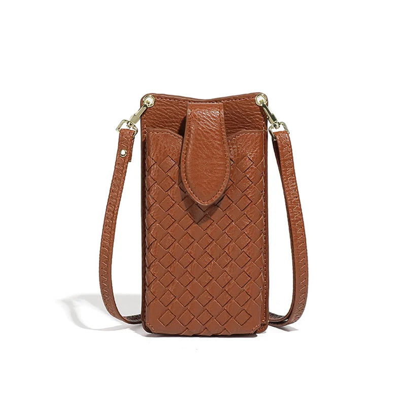 Sac bandoulière tissé de luxe pour téléphone Mugrs™ Claire