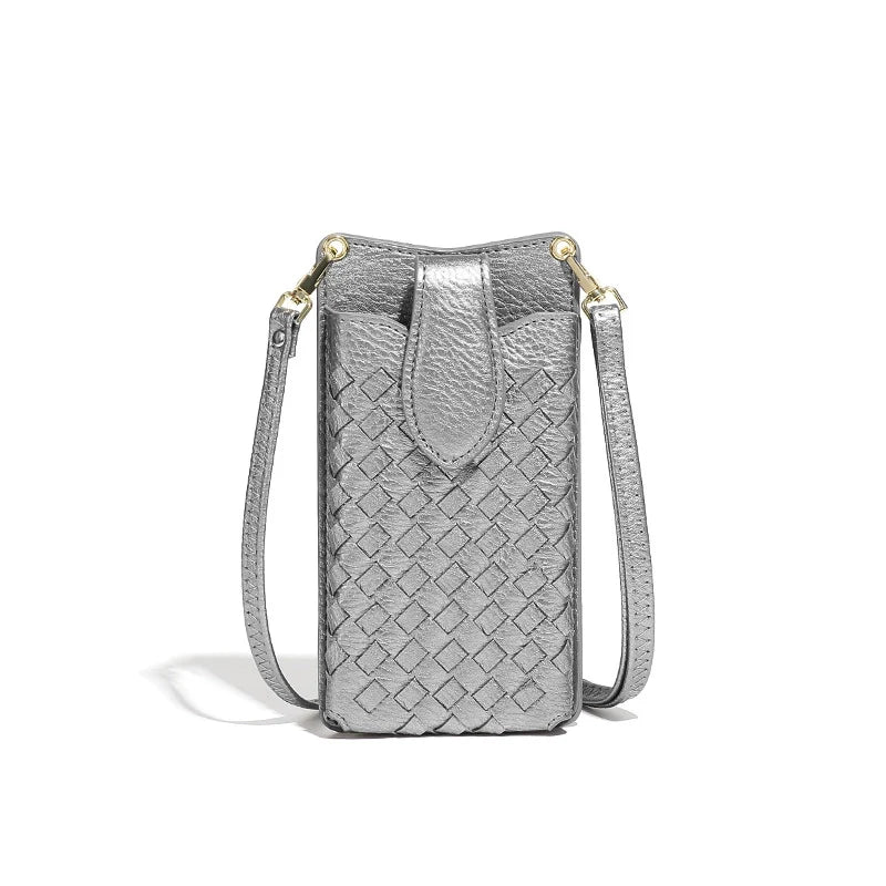 Sac bandoulière tissé de luxe pour téléphone Mugrs™ Claire