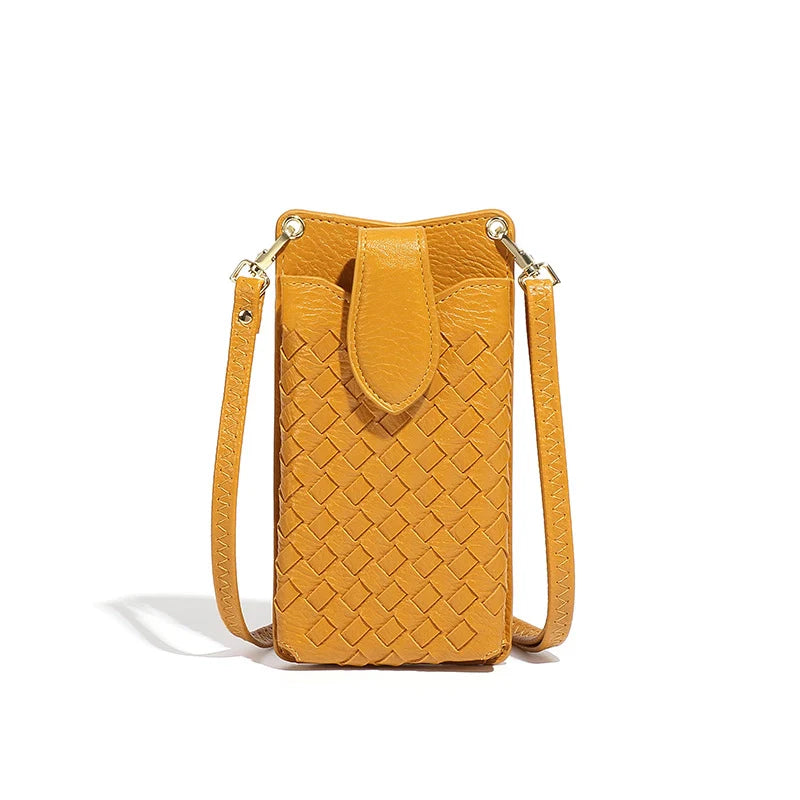 Sac bandoulière tissé de luxe pour téléphone Mugrs™ Claire