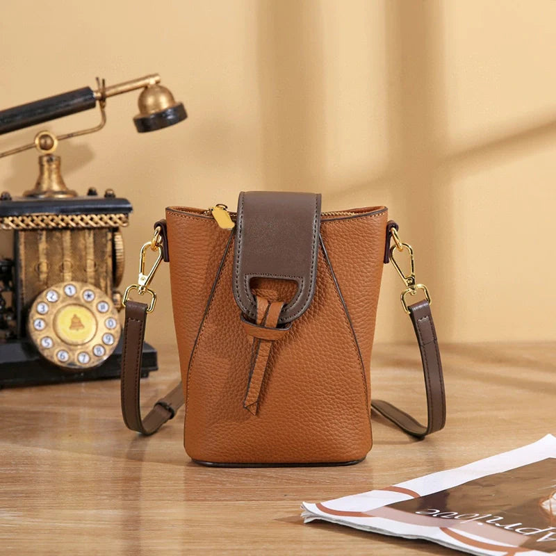 Sac bandoulière en cuir pour téléphone Mugrs™ Popper