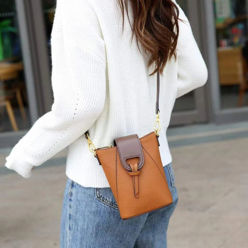Sac bandoulière en cuir pour téléphone Mugrs™ Popper