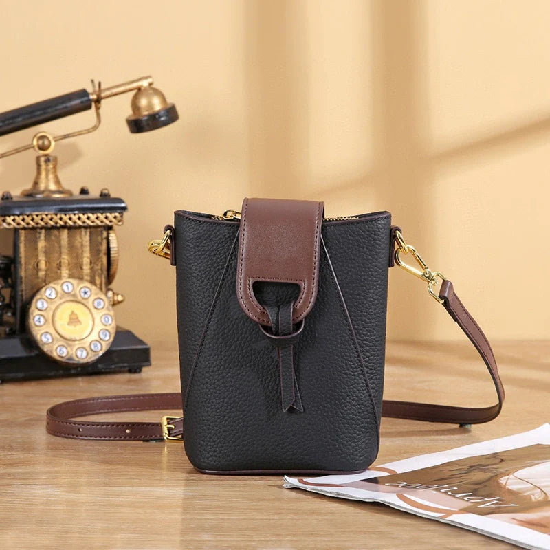 Sac bandoulière en cuir pour téléphone Mugrs™ Popper